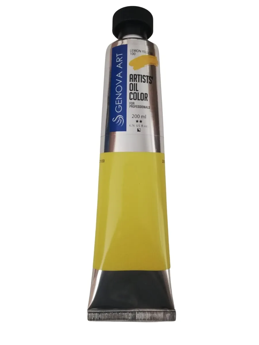 Genova Art Yağlı Boya 200ml - Lemon Yellow 100 - 1