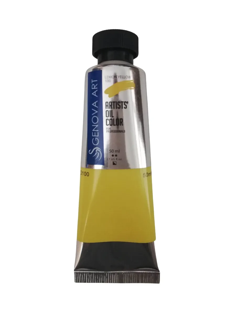 GENOVA ART - Genova Art Yağlı Boya 50ml - Lemon Yellow 100