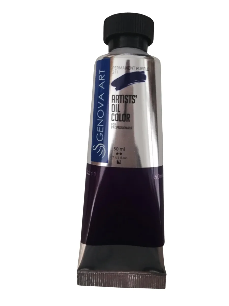 GENOVA ART - Genova Art Yağlı Boya 50ml - Permanent Purple 211