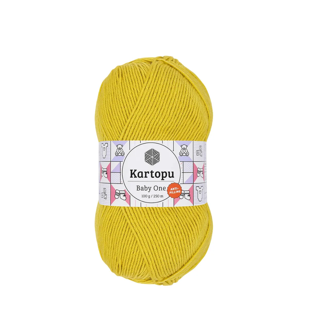 Kartopu Baby One El Örgü İpi HARDAL K1321 - 1