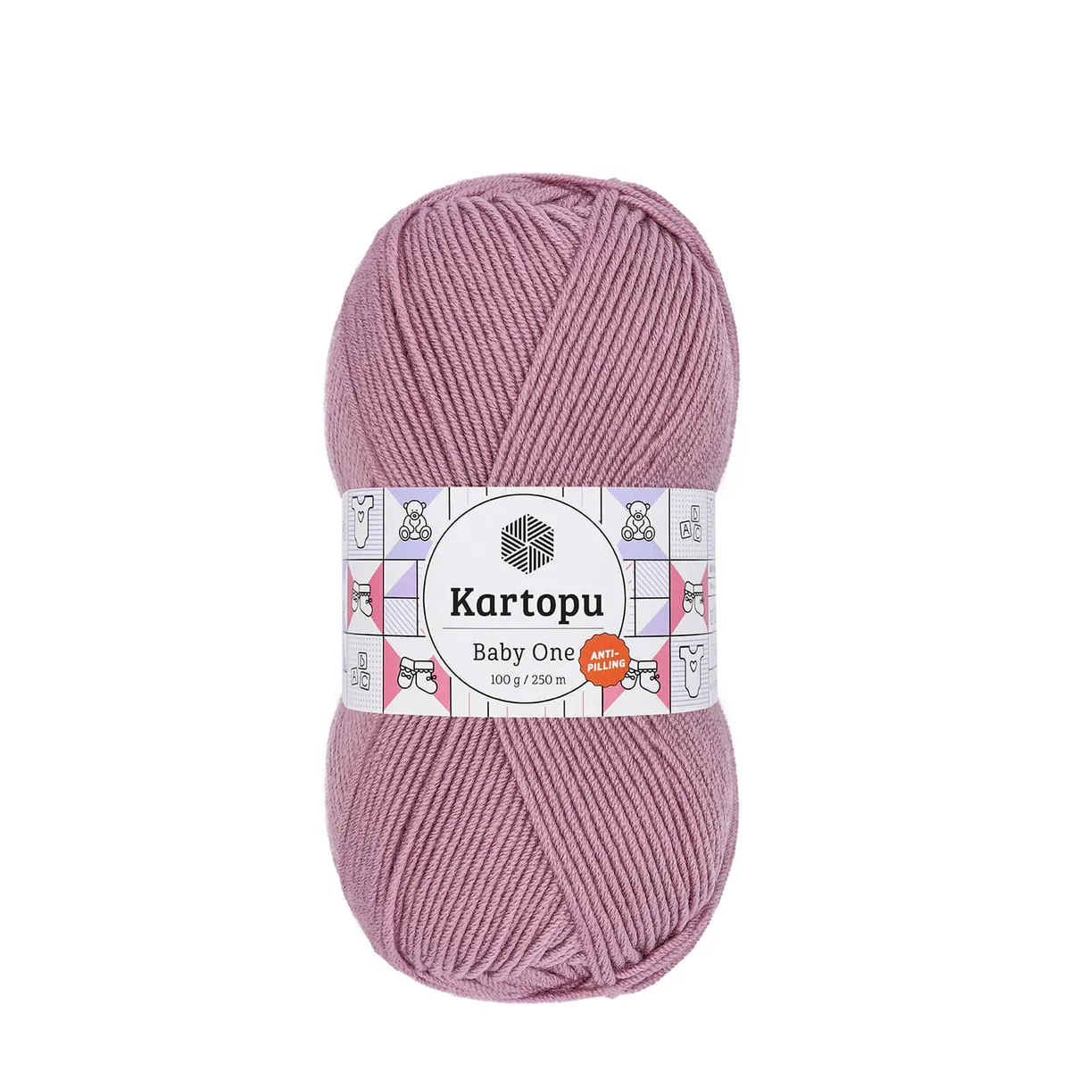 Kartopu Baby One El Örgü İpi PUDRA PEMBE K1763