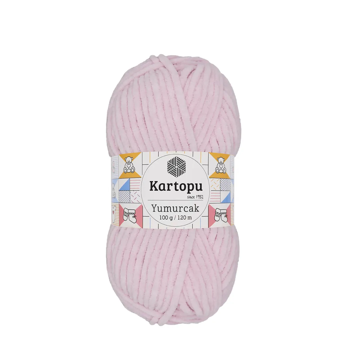 KARTOPU - Kartopu Yumurcak Kadife El Örgü PEMBE K1562