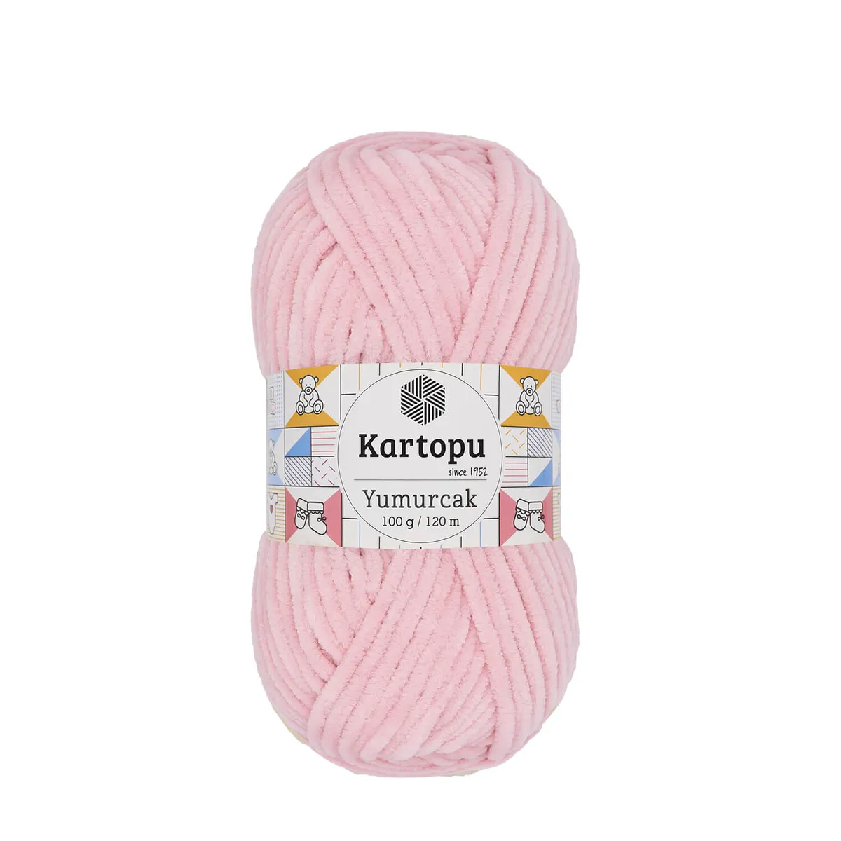 KARTOPU - Kartopu Yumurcak Kadife El Örgü PEMBE K768