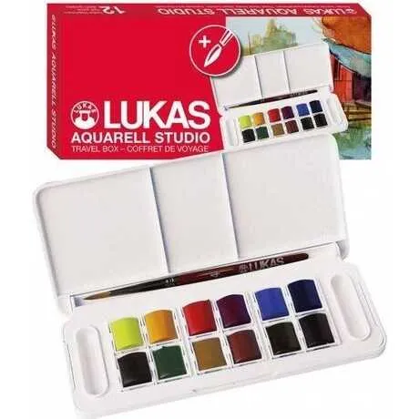 Lukas Aquarell Studio Sulu Boya Seti 12'li Defter Hediyeli - Thumbnail