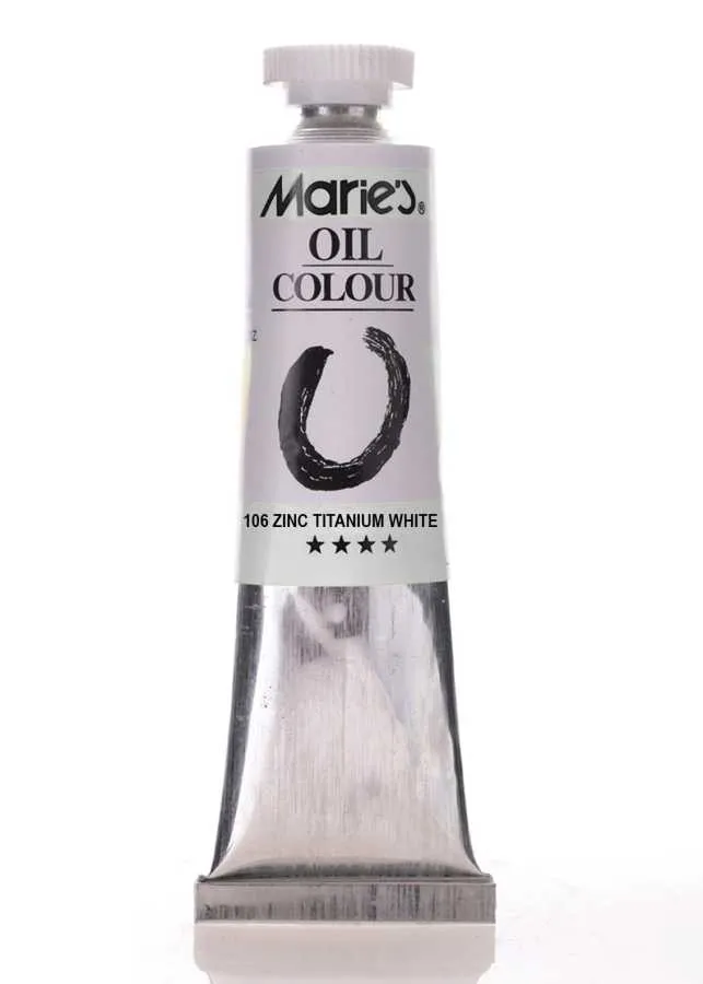 Maries - Maries Yağlı Boya - 106:Zinc Titanium White 50ml