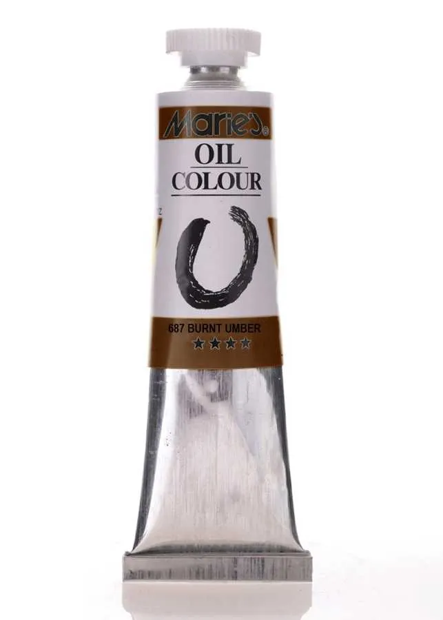 Maries - Maries Yağlı Boya - 687:Burnt Umber 50ml