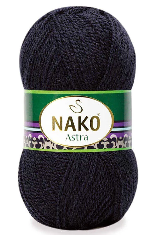 NAKO - Nako Astra Örgü İpi SİYAH 217