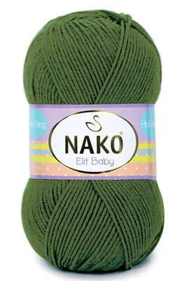Nako Elit Baby El Örgü Bebek ÇAM YEŞİLİ 10665 - 1