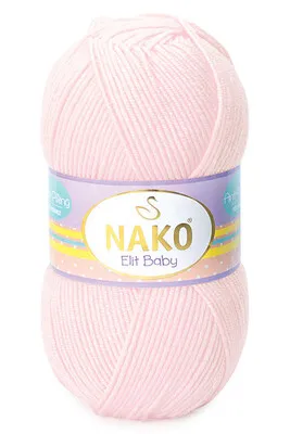 Nako Elit Baby El Örgü Bebek SOFT PEMBE 2892 - 1