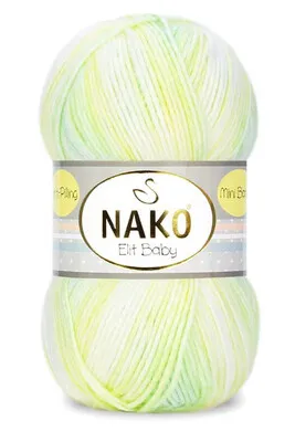 NAKO - Nako Elit Baby Mini Batik El Örgü Bebek İpi 32424