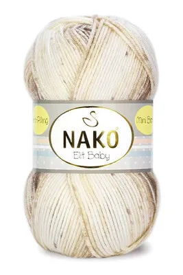 NAKO - Nako Elit Baby Mini Batik El Örgü Bebek İpi 32426
