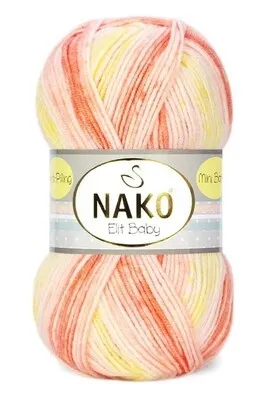 NAKO - Nako Elit Baby Mini Batik El Örgü Bebek İpi 32430