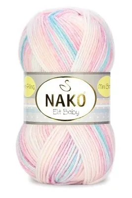 NAKO - Nako Elit Baby Mini Batik El Örgü Bebek İpi 32431