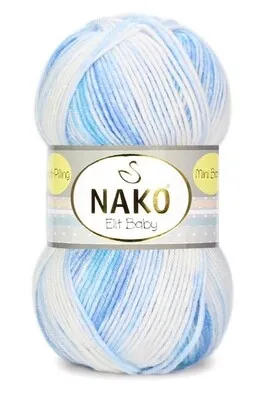 NAKO - Nako Elit Baby Mini Batik El Örgü Bebek İpi 32459