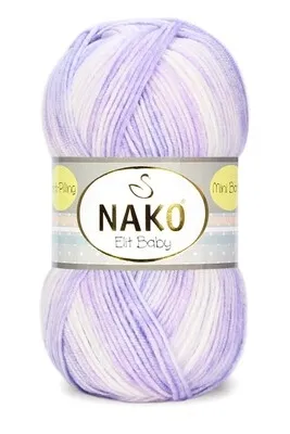 NAKO - Nako Elit Baby Mini Batik El Örgü Bebek İpi 32460