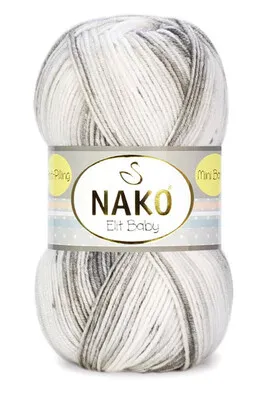 NAKO - Nako Elit Baby Mini Batik El Örgü Bebek İpi 32461