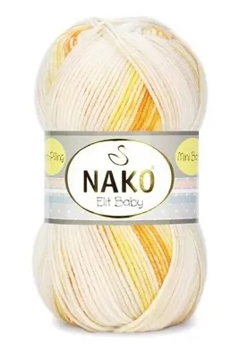 NAKO - Nako Elit Baby Mini Batik El Örgü Bebek İpi 32462