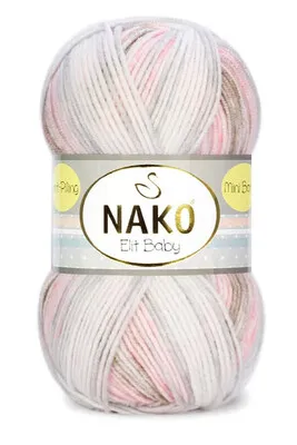 NAKO - Nako Elit Baby Mini Batik El Örgü Bebek İpi 32463