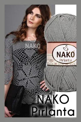 NAKO - Nako Pırlanta Örgü İpi GRİ 6298