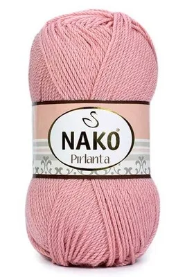 NAKO - Nako Pırlanta Örgü İpi YAZ PEMBE 5408
