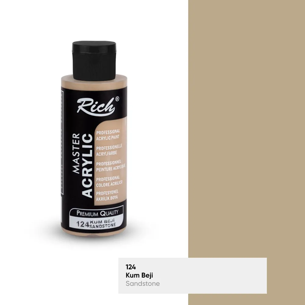 Rich Akrilik Boya - 124:KUM BEJİ 120cc