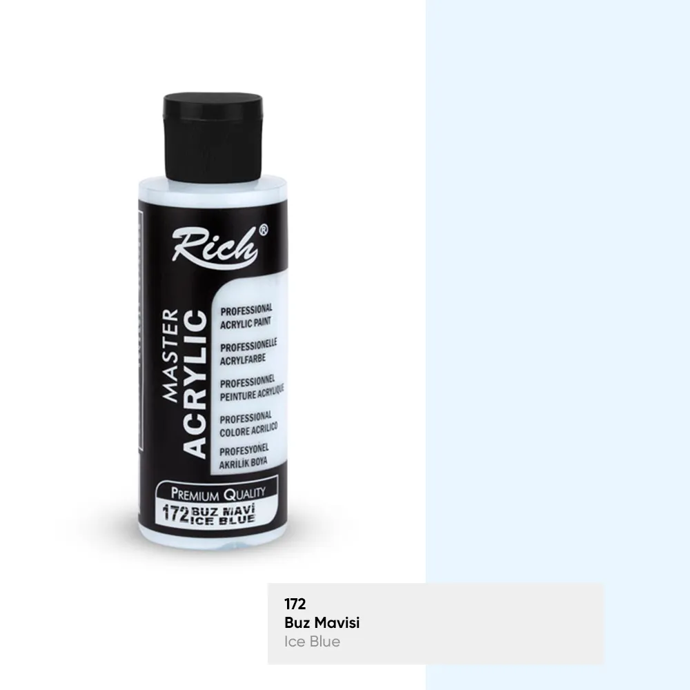 Rich Akrilik Boya - 172: BUZ MAVİ 120cc - 1