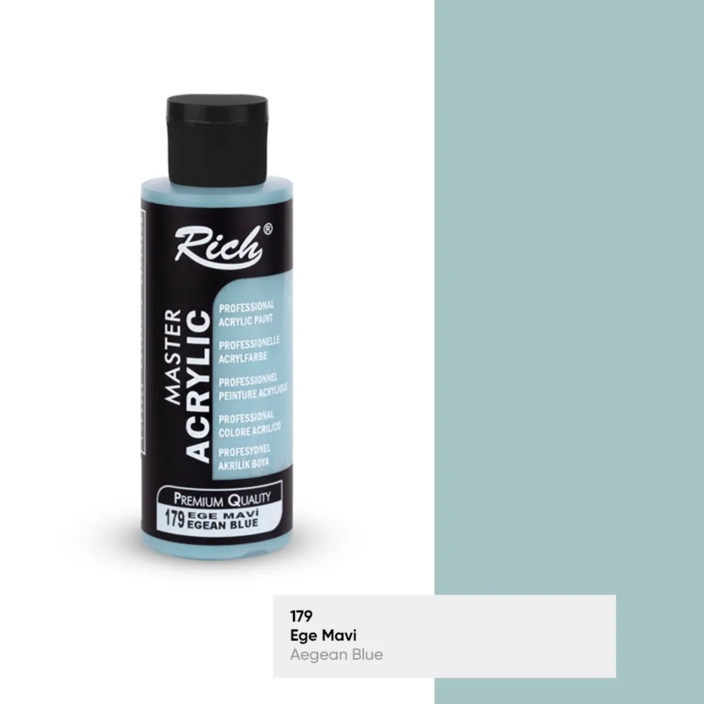 Rich Akrilik Boya - 179: EGE MAVİ 120cc - 1
