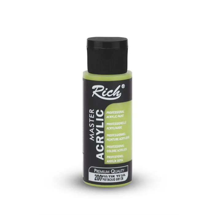 Rich Akrilik Boya FISTIK YEŞİLİ/200 60cc - 1