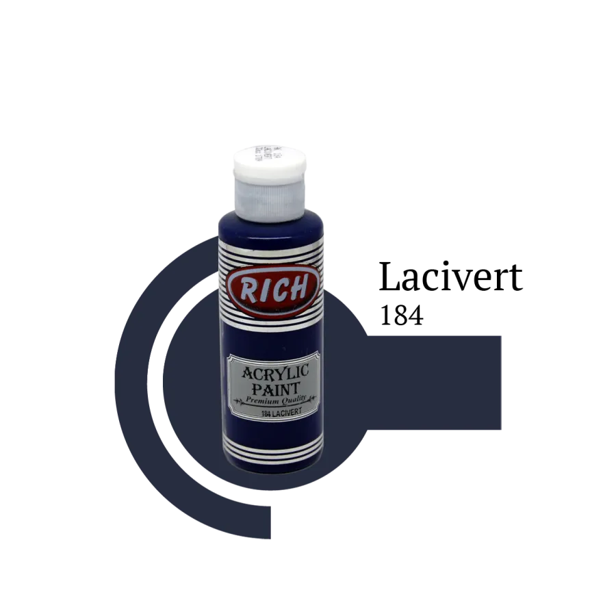 Rich Akrilik Boya LACİVERT/184 25cc