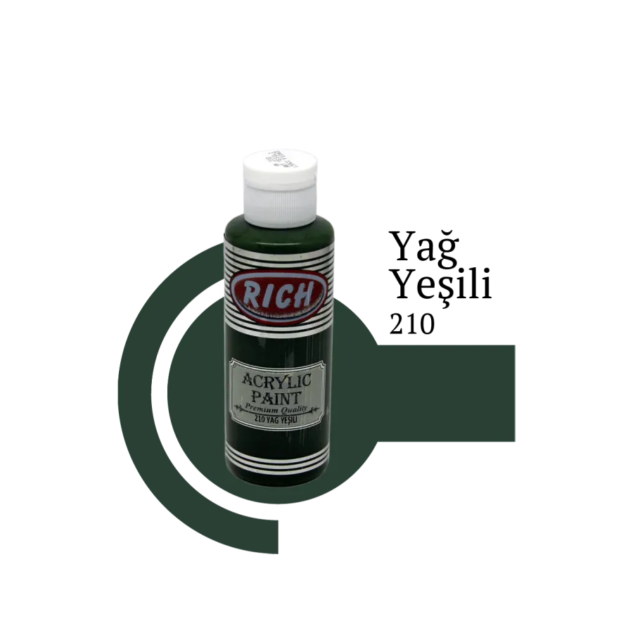 Rich Akrilik Boya YAĞ YEŞİLİ/210 60cc - 1