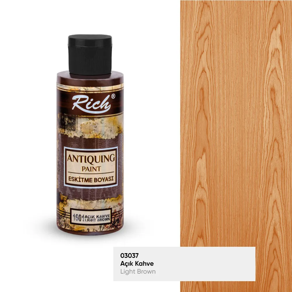 Rich - Rich Antiquin Eskitme Boyası - 1601:AÇIK KAHVE 120CC