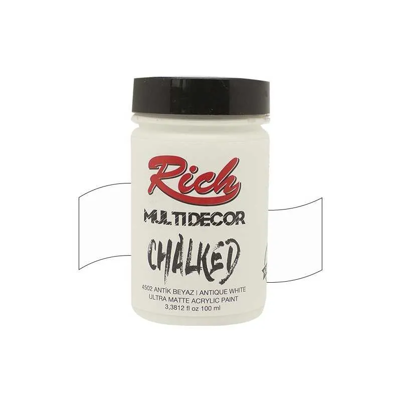 Rich - Rich Multi Decor Chalked – 4502:ANTİK BEYAZ 100ml