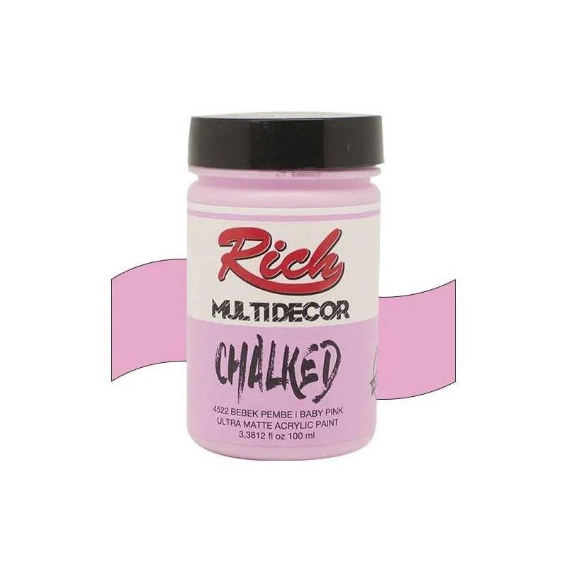 Rich - Rich Multi Decor Chalked – 4522:BEBEK PEMBE 100ml