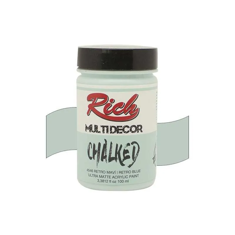 Rich - Rich Multi Decor Chalked – 4546:RETRO MAVİ 100ml