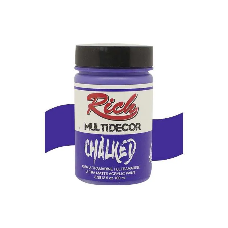 Rich - Rich Multi Decor Chalked – 4556:ULTRAMARİNE 100ml