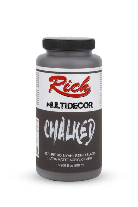 Rich Multi Decor Chalked – 4578:RETRO SİYAH 500ml - Thumbnail