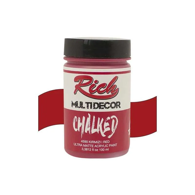 Rich - Rich Multi Decor Chalked – 4590:KIRMIZI 100ml