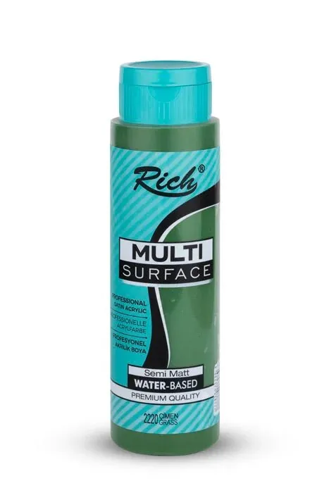 Rich Multi Surface Her Yüzey İçin Akrilik Boya ÇİMEN/2220 500cc