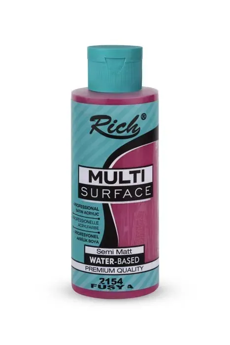 Rich Multi Surface Her Yüzey İçin Akrilik Boya FUŞYA/2154 120cc