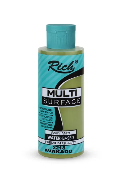 Rich Multi Surface Her Yüzey İçin Akrilik Boya AVAKADO/2218 120cc - 1
