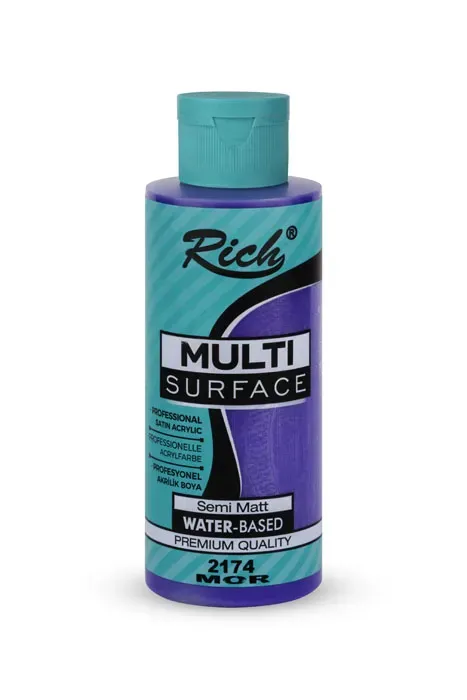 Rich - Rich Multi Surface Her Yüzey İçin Akrilik Boyalar MOR/2174 120cc