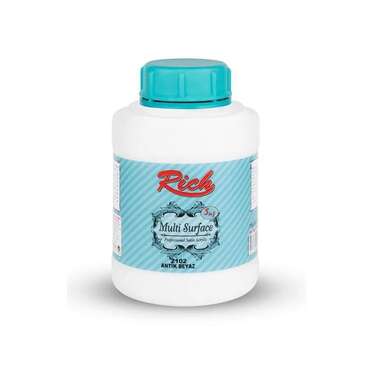 Rich Multisurface Her Yüzey İçin Akrilik Boya - 2102:ANTİK BEYAZ 1250cc - 1