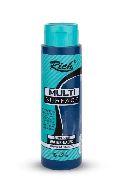 Rich Multisurface Her Yüzey İçin Akrilik Boya - 2194:SAFİR 500cc