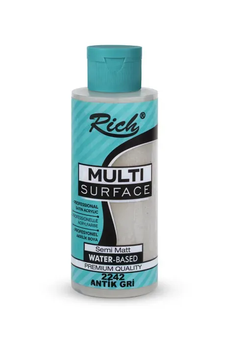 Rich Multisurface Her Yüzey İçin Akrilik Boya - 2242:ANTİK GRİ 120cc