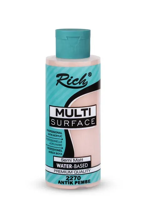 Rich Multisurface Her Yüzey İçin Akrilik Boya ANTİK PEMBE/2270 120cc - 1