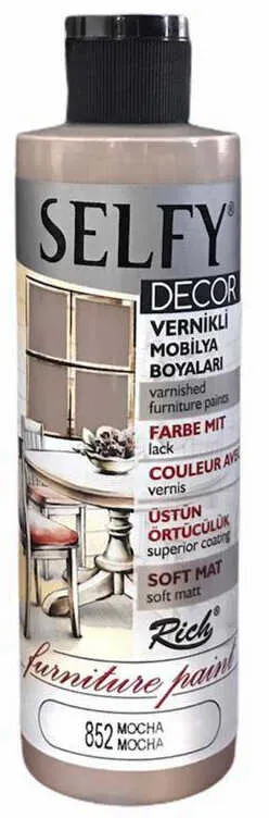 Rich - Rich Selfy Decor Kendinden Vernikli Boya - 852: MOCCA 240cc