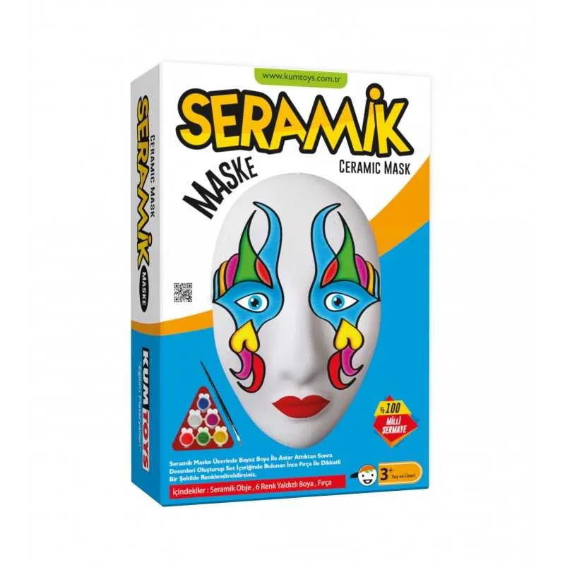 Kumtoys - Seramik Maske Boyama Seti