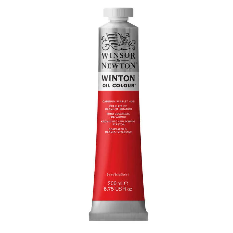 Winsor & Newton Winton Yağlı Boya 200ml - Cadmium Scarlet Hue - 107 - Thumbnail