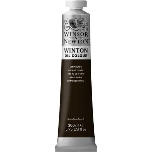 Winsor & Newton Winton Yağlı Boya 200ml - Lamp Black - 337 - Thumbnail